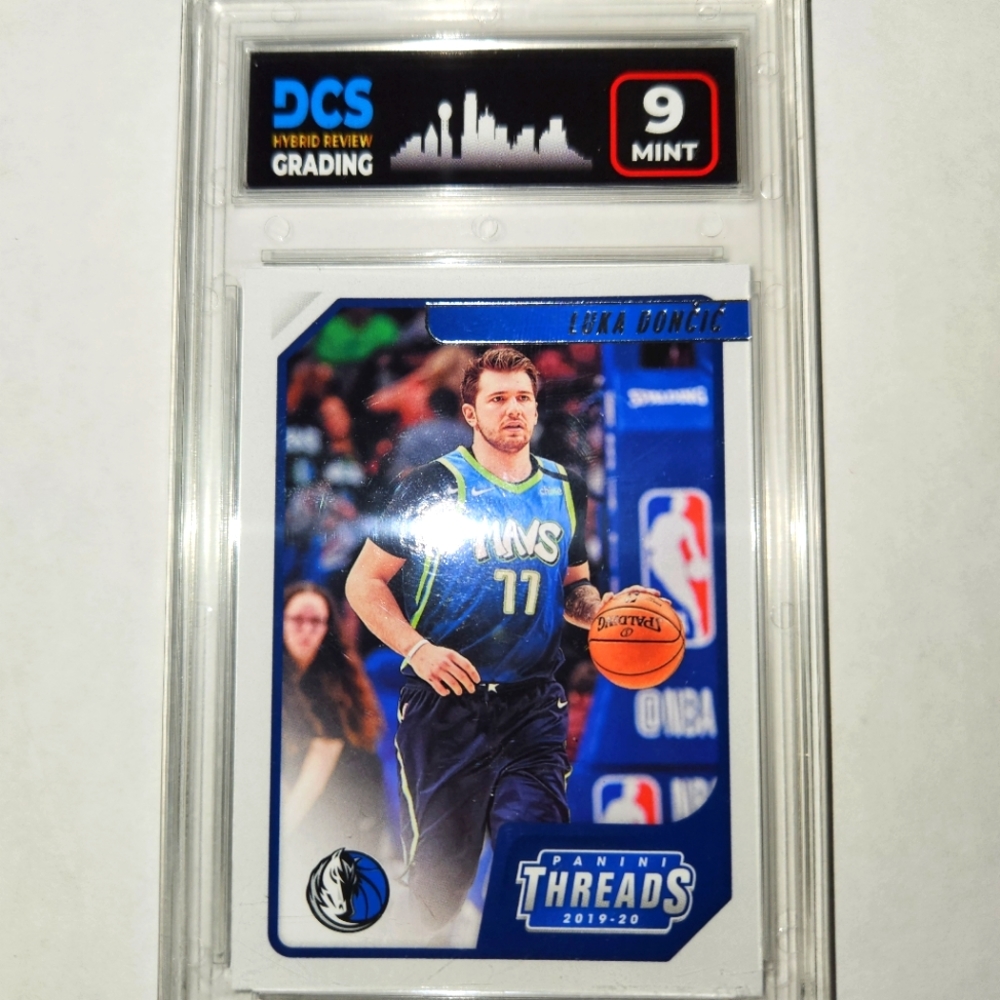 2019-20 Panini Threads Luka Doncic Grade 9 Mint